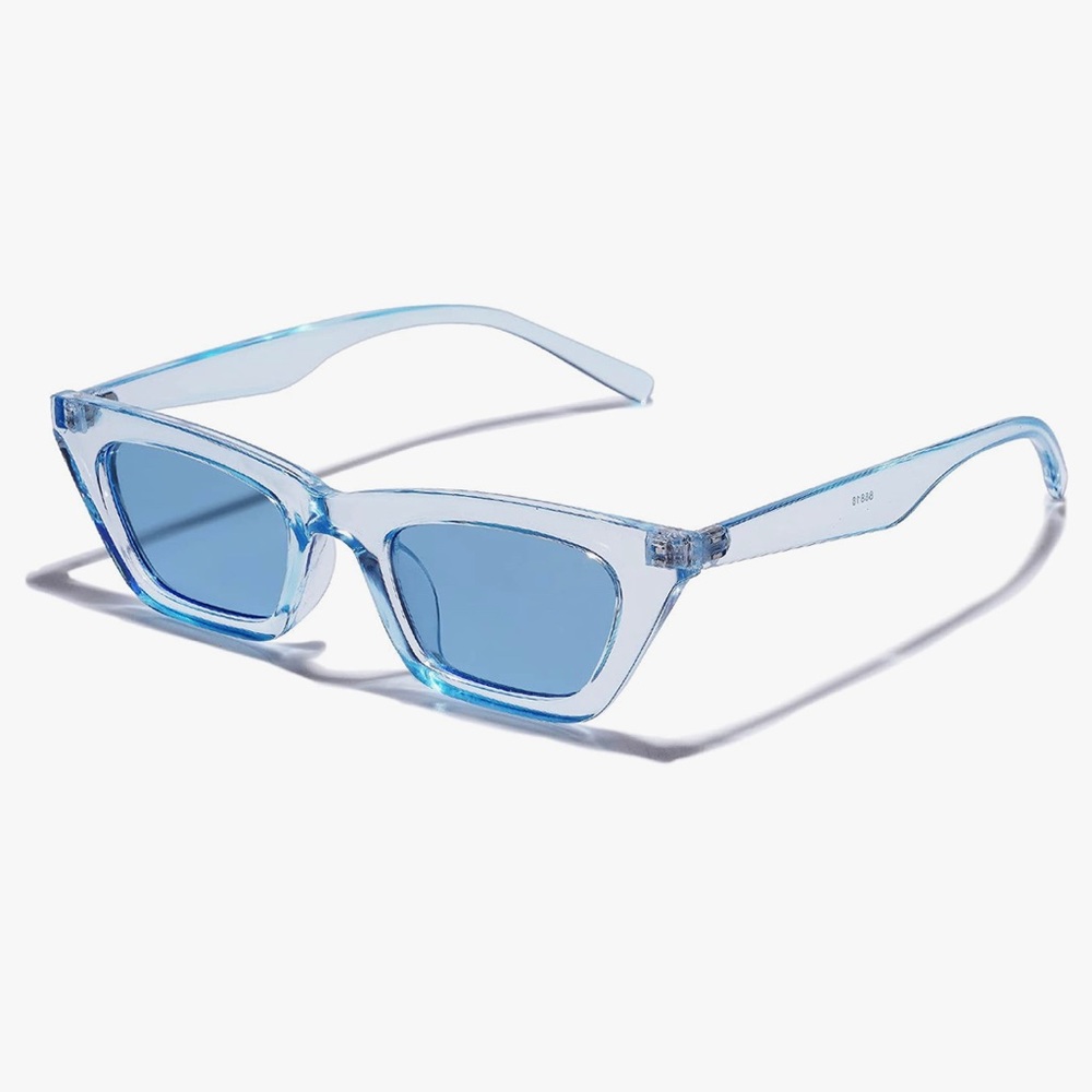 Blue Cat Eye Sunglasses